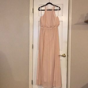 Blush pink bridesmaid dress
